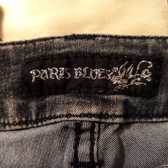 "Paris Blues" Dark Washed Slightly Distressed Jeans Size 7 Skinny - Picture 3 of 11